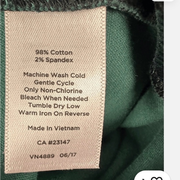 Talbots Green and Navy Blue Skirt - Picture 4 of 5